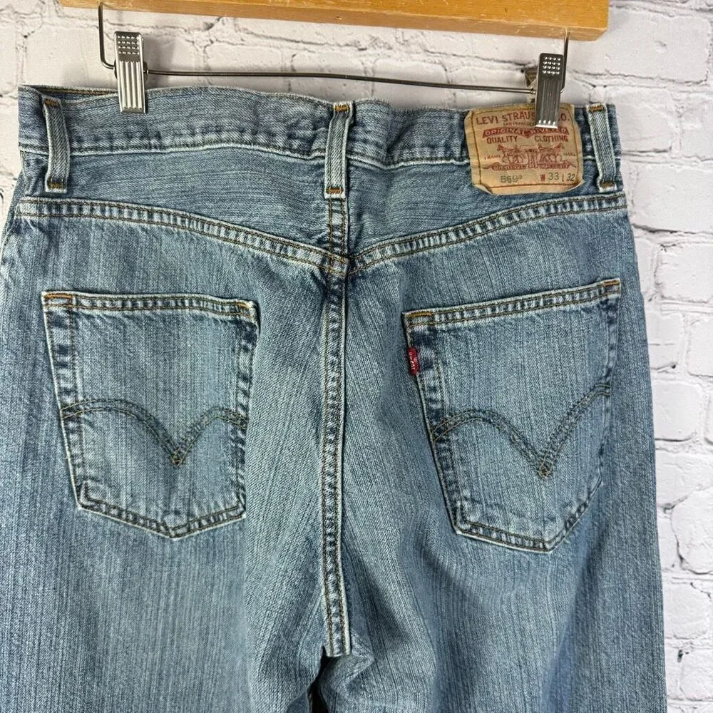 Vintage Levi's 569 Jeans Loose Straight Medium Wash Size 33 x 32